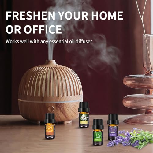 36 Pcs Essential Oils Set, Essential Oils for Diffuser, Aromatherapy, Humidifier, Fragrance Oil Scent for DIY Candle and Soap Making - Premium Grade Fragrance Oils - Peppermint, Lavender, Frankincense