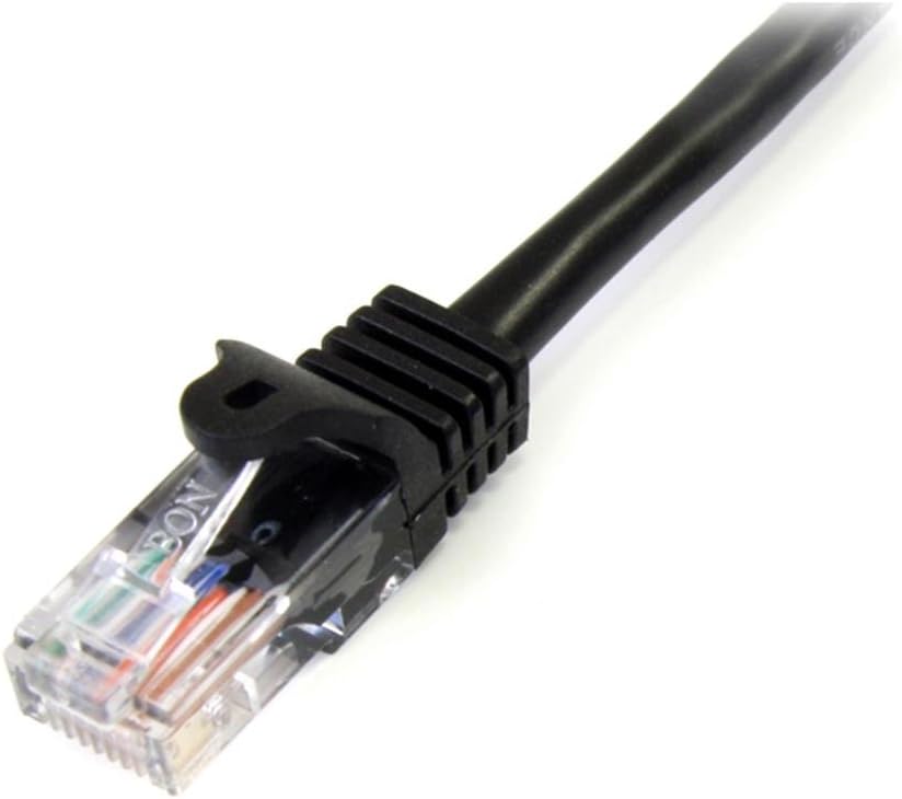 StarTech.com 7m Black Cat5e Patch Cable with Snagless RJ45 Connectors - Long Ethernet Cable - 7 m Cat 5e UTP Cable (45PAT7MBK) - Image 4