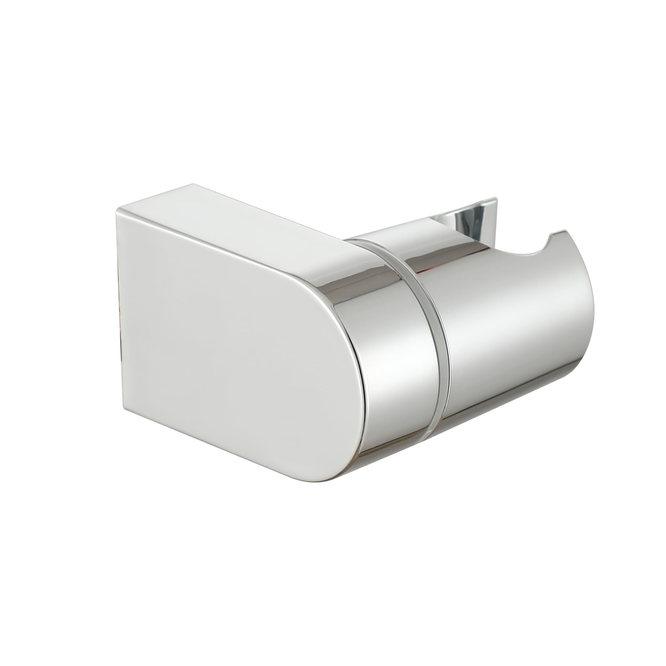 Muxios On Wall Mount Shower Bracket for Handheld shower head, Height Adjustable Holder Bracket Large Angle Adjustable to Meet any Space Bathroom Chrome