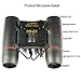 Binoculars Folding Wide Angle Compact Binoculars with Low Light Night Vision Waterproof Zoom Long Range Telescope for Outdoor and Bird (30x60)