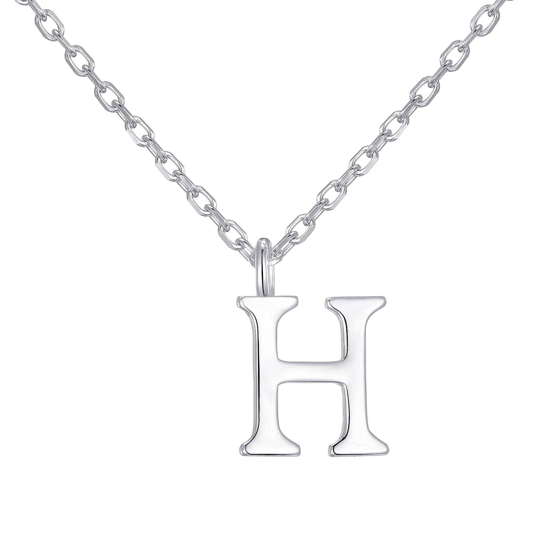 Philip Jones Sterling Silver Initial H Necklace — image 1