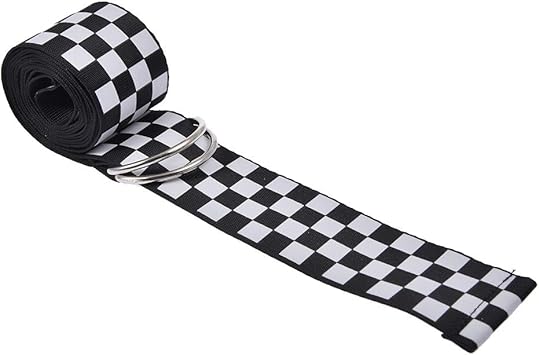 checkered belt amazon