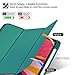 ZtotopCases for New iPad Air 4 10.9 Inch 2020 with Pencil Holder, Full Body Case with Trifold Cover, Soft TPU Back, No Auto Sleep/Wake Funtion, Green