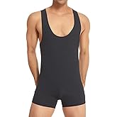 SPNSSTCR Men Bodysuits Slip Fitness Shapewear Underwear Athletic Supporters Wrestling Singlet Leotard