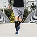 Run Forever Compression Socks for Men & Women 20-30mmHg Medical Grade Graduated Stockings (Black, Small)