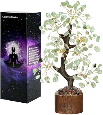 Verde Cristallo Albero della Vita, Albero di Cristallo, Cristalli Curativi, Fengshui Ornamento, Guarigione Meditazione Reiki Portafortuna Regalo, Home Office Decorazione