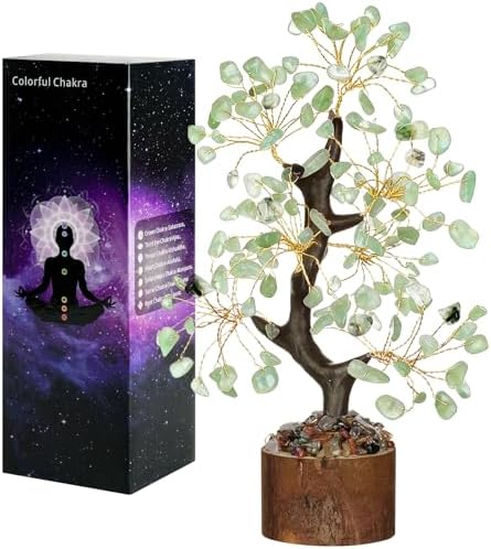 Arbre en Cristal Vert, Naturelle Arbre, Arbre de Vie, Pierres Thérapeutiques Cristal Arbre, Feng Shui Tree, Représente l'introspection, La Prospérité, Le Calme et l'équilibre, Home Decor