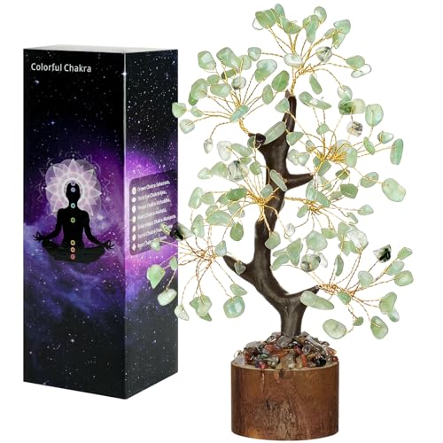 Arbre en Cristal Vert, Naturelle Arbre, Arbre de Vie, Pierres Thérapeutiques Cristal Arbre, Feng Shui Tree, Représente l'introspection, La Prospérité, Le Calme et l'équilibre, Home Decor