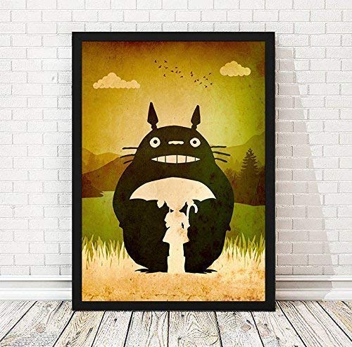 Studio Ghibli Hayao Miyazaki Minimalist Poster Set, Artwork Print, My Neighbor Totoro, Howl's Moving - //coolthings.us