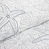 Harbor House 4-Piece Maya Bay Cotton Embroidered Oversized Comforter Set, Queen, White