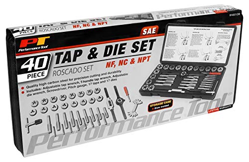 Performance Tool W4001DB 40-Piece SAE Tap And Die Set