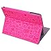 HDE Case for Original iPad 1st Generation - Slim Fit Cute Kid's Leather Cover Stand Folio with Magnetic Closure for Apple iPad 1 (Hot Pink Cartoon)