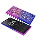 Zingcon Xperia L1 Phone Case, Glitter Case with Quicksand Bling Adorable Shine [HD Screen Protector] Shockproof Hybrid Hard PC Soft TPU Protective Cover-Blue/Purple