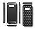 Galaxy S8 Plus Case (2017) by GAVIMAX with Shock Absorption and Carbon Fiber Design, Full-Body Flexible Inner Protection, Rubber Soft Skin, Metal Texture, Slim TPU Armor (Black)