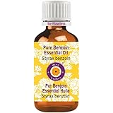 Deve Herbes Pure Benzoin Essential Oil (Styrax Benzoin) Steam Distilled 30ml (1 oz)