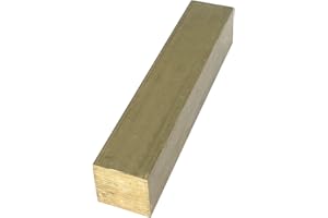 Metal Magery Brass Square Bar Stock Knife Making Brass Bar Stock 1" x 1" x 5"