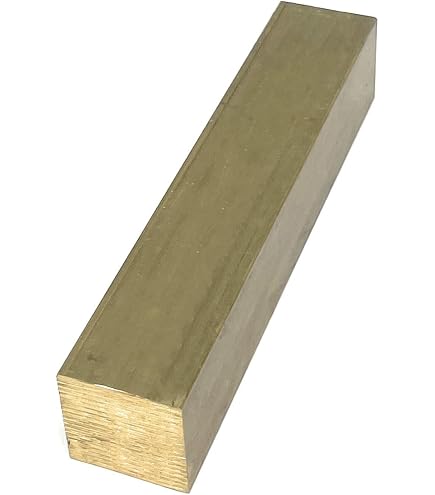 Barre En Laiton Carré 16x16mm - 6 Pouces - Parfaite Pour Bricolage, Fraisage Et Décoration