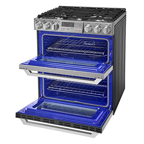 LG dual fuel double oven range - Image 4