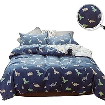 Amazon.com: XUKEJU Reversible 3 Pieces Dinosaur Duvet