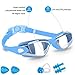 KUPEERS Swimming Goggles + Swim Cap Plus Ear Plugs Nose Clip Performance Swimming Goggles Anti Fog Coating With UV Protection Scratch Resistant Lenses Quick Release Strap for Adult Youth Kids Children