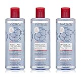 L'Oreal Paris Micellar Cleansing Water Normal to Dry Skin Facial Cleanser & Makeup Remover, 3 count