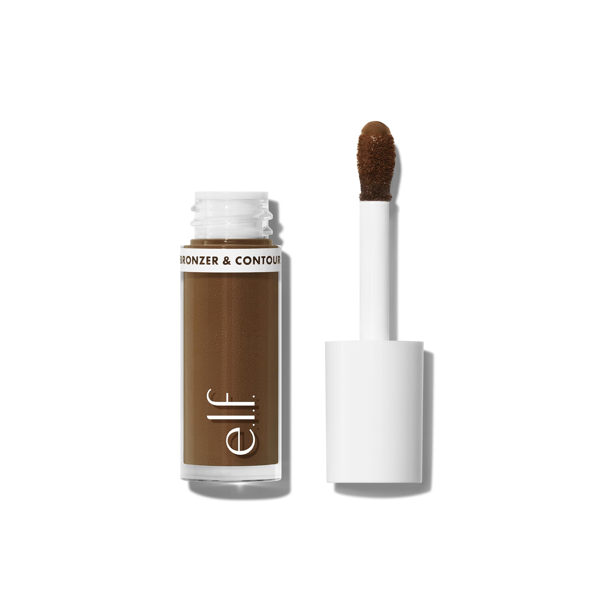 e.l.f. Camo Liquid Bronzer & Contour, Highly Pigmented, Natural-Looking Glowy Finish, Long-Lasting, Rounded Applicator, Vegan & Cruelty-Free, 6 Tan