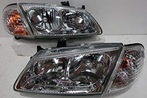 Nissan Almera Sentra Sunny PULSAR N16 2001-2002 GLASS Head Lights With Corner Lamps 1 Set