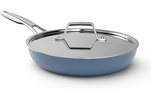 Calphalon Premier Ceramic Nonstick 10 inch Frying Pan, Durable Ceramic Pan for Searing, Sauteing, Long Lasting PFAS-Free Cook