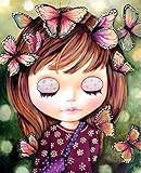 Diamond Painting Kits for Adults, 5D Diamond Art Kits with Full Drills Painting by Number Kits - Great Decor for Children's Room,Baby Room (Cute Girl)