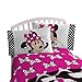 Disney Minnie Mouse Dots Are New Black Microfiber 3 Piece Twin Sheet Set