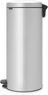 Brabantia NewIcon 30 L Pedal Bin Metallic Grey Soft Closure with Inner Bucket view 3