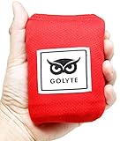 Golyte Beach Blanket/Picnic Blanket Mat Portable Easy Fold Extra Large Compact Lightweight Sand Free Proof/Waterproof with 4 Corner Loops Sand Pockets Machine Washable Red