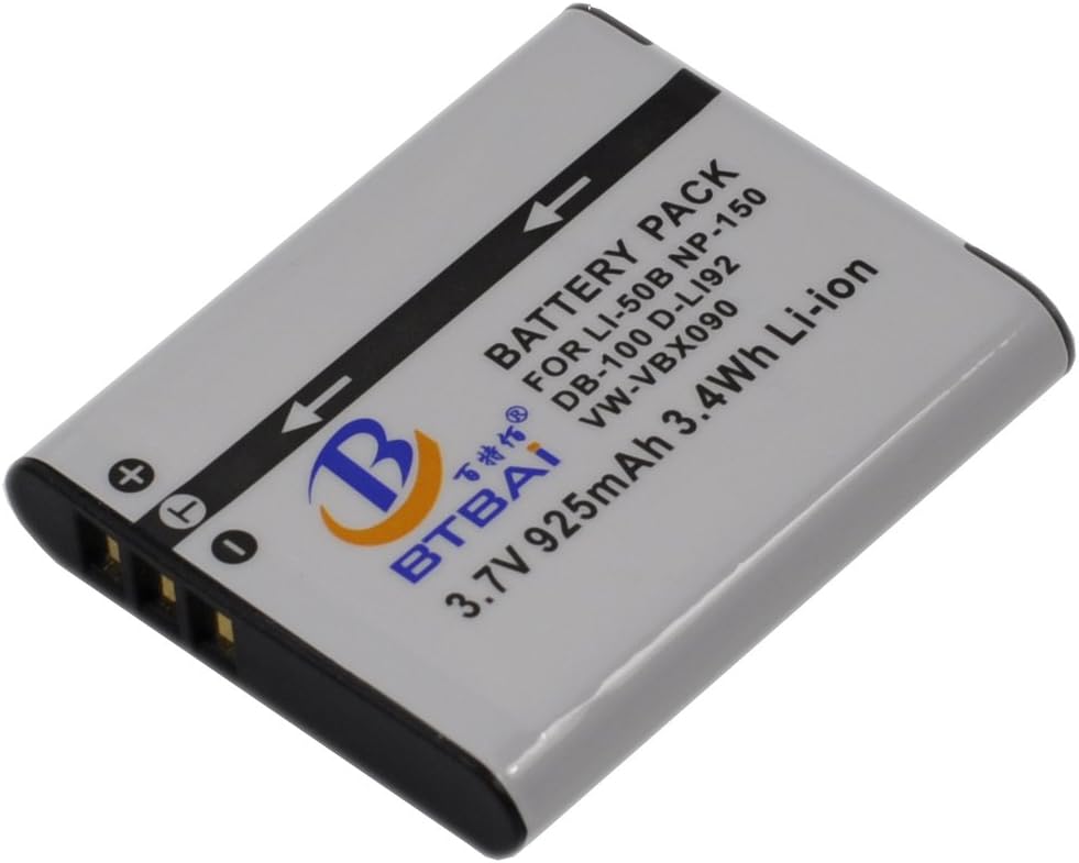 D-Li92 Battery+Charger AC Single for DLi92 D-L192 DL192 D-BC92 Optio I10 RX18 RZ10 RZ18 WG1 WG2 WG10 WG-10 WG20 WG-20 WG-3 WG3 WG30 WG-30 WG4 WG-4 WG-40 wG-50 WG-60 wG-70 WG-80 Camera Battery k1a - Image 3