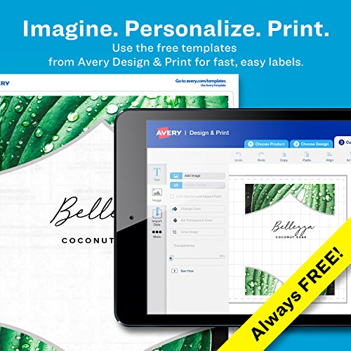 Avery Full Sheet Printable Shipping Labels, 8.5" x 11", Matte Clear, 10