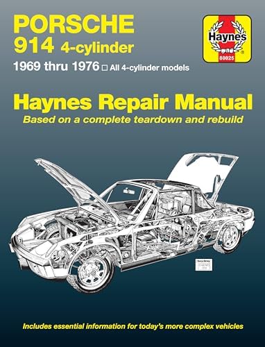 Porsche 914 4 Cylinder Engines Owners Workshop Manual 1969-1976