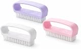 MERIDIANA Plastic Nailbrush Curved Handle Bathroom Accessory view 1