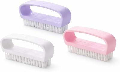MERIDIANA Plastic Nailbrush Curved Handle Bathroom Accessory