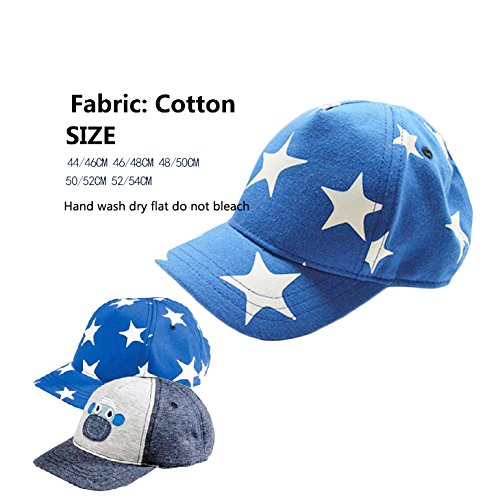 Kids Infant Cute Monkey/Stars Cotton Baseball Hats Sun Visors Cap