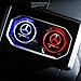 AMG LED Cup Holder Lights, Mercedes-Benz AMG Accessories Car Logo Coaster with 7 Colors Changing USB Charging Mat, Luminescent Cup Pad Interior Atmosphere Lamp Decoration Light (2 PCS)