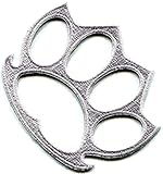 Brass knuckles knucks hand-to-hand combat weapon embroidered applique iron-on patch S-1278