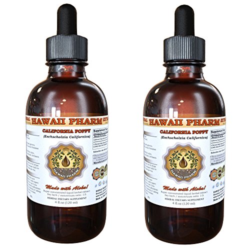 California Poppy (Eschscholzia Californica) Certified Organic Liquid Extract 2x2 oz