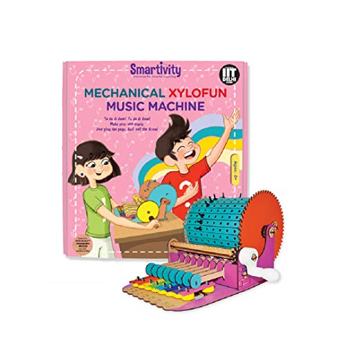 Smartivity Mechanical Xylofun Music Fun , STEM Learning Toys, Creative Construction Engineering, Educational Building Set, Boys & Girls Ages 8 9 10+ Year Old, Science Kit, DIY Kit, Wooden