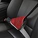 HSELL Pack of 2 Child Seat Belt Adjuster, Car Safety Cover Strap Adjuster Pad Harness, Comfortable Protection for Adult Children Keep Belt Away From Neck and Face, Made of Air Mesh Fabric (Black)