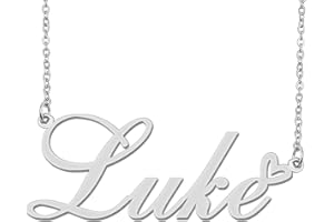 Aoloshow Personalized Heart Name Necklace Gold Custom Any Names Stainless Steel Jewelry for Womens Graduation