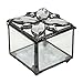 J Devlin Box 711 Crystal Jeweled Glass Box Decorative Jewelry Keepsake Gift Vanity Display Trinket Box