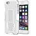 MoKo Case for iPhone 6 / 6S - [Revised Version / Fixed Belt Clip Holster] Slim Hard Shell Holster Combo Case for Apple iPhone 6 / 6s 4.7 Inch Smart Phone, WHITE