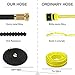Crenova 100ft Garden Hose Expandable Hose with Double Latex Core, Solid Brass Connector, Expanding Garden Hose with 7 Function Metal Spray Nozzle