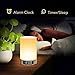 LIGHTSTORY LED Bedside Lamp, Silver Color Touch Control Table Music Lamp, Portable Bluetooth Speaker LED Night Light