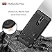 Sucnakp for Nokia 3.1 Plus Case(US Version) TPU Shock Absorption Cell Phone Cases Technology Raised Bezels Protective Cover for Nokia 3.1+ Case（Black）