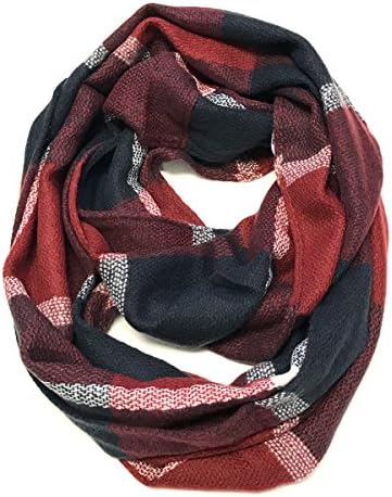 Soft Touch Winter Warm Tartan Infinity Scarf
